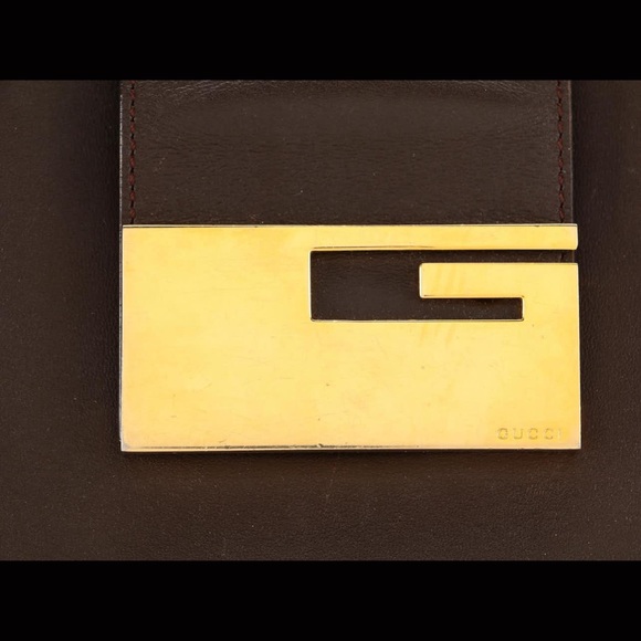 Gucci Brown Leather Tote Bag. Good condition! - Picture 5 of 10